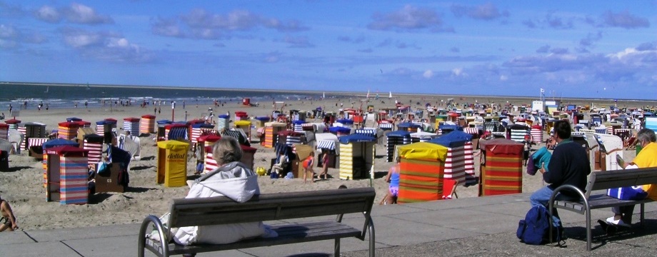 Am Strand von Borkum